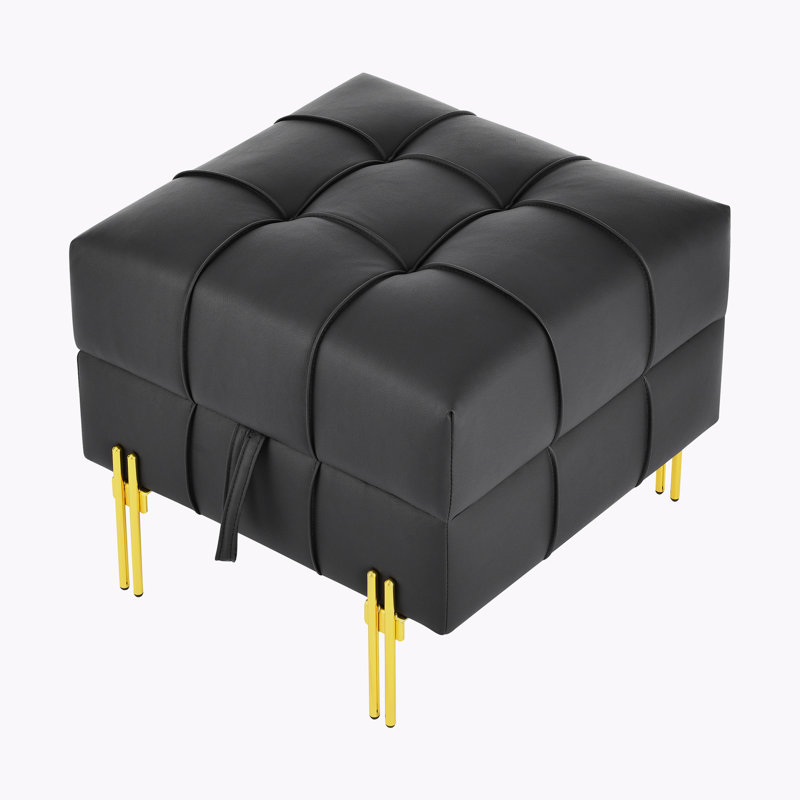 Wayfair black ottoman sales
